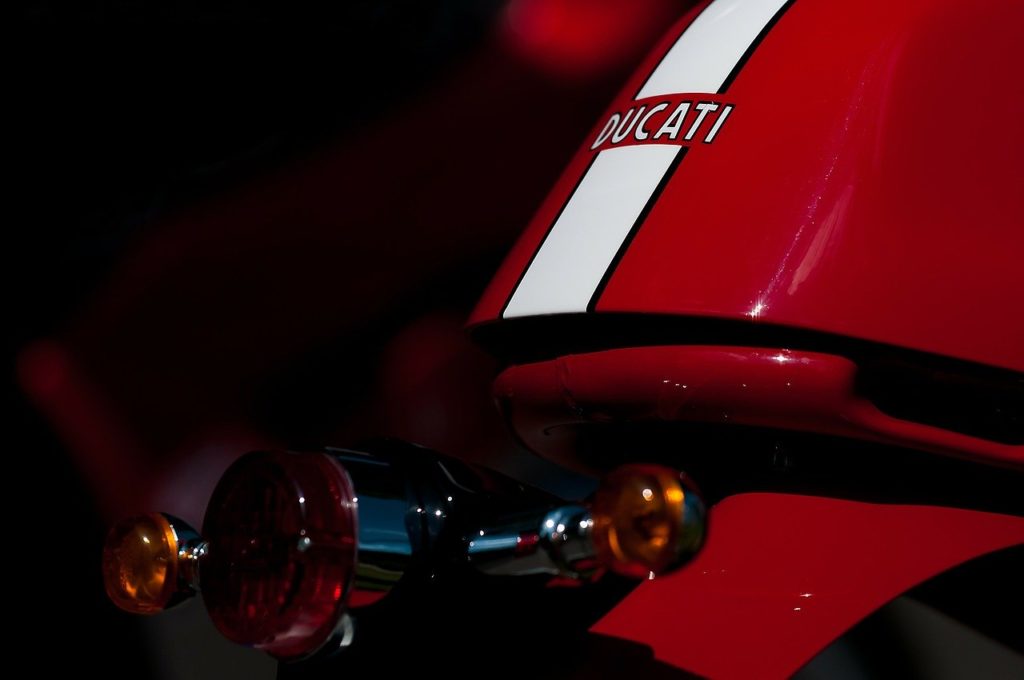 ducati, details, red